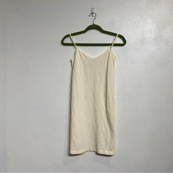 Free People Cream Seamless Bodycon Slip Sz M/L NWOT - Picture 2 of 10